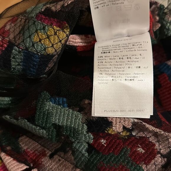 Valentino sheer textured floral blouses size 8, NWT - Picture 11 of 14